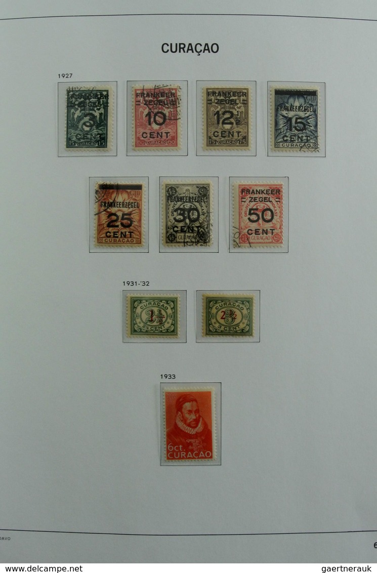 Curacao: 1873-2000: Almost complete, mostly MNH and mint hinged collection Curaçao 1873-2000 in 2 Da