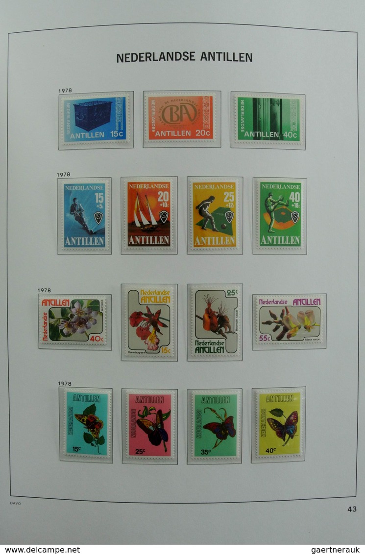 Curacao: 1873-2000: Almost complete, mostly MNH and mint hinged collection Curaçao 1873-2000 in 2 Da