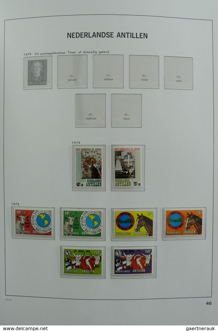 Curacao: 1873-2000: Almost complete, mostly MNH and mint hinged collection Curaçao 1873-2000 in 2 Da