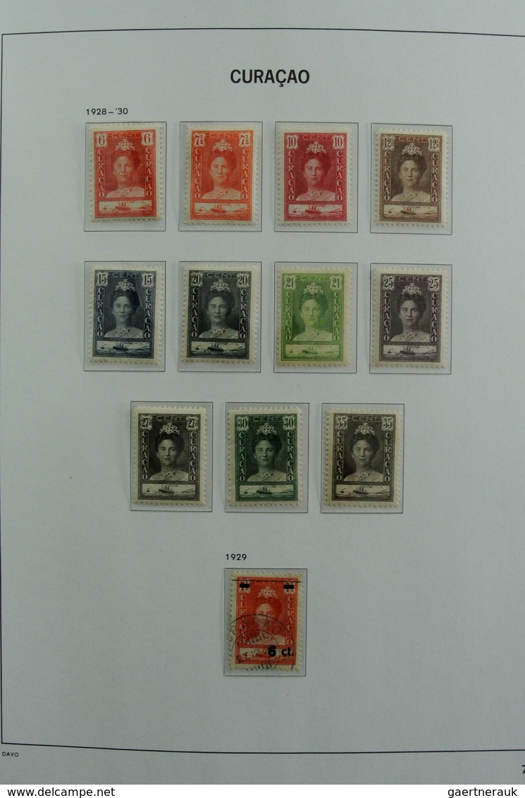 Curacao: 1873-2000: Almost complete, mostly MNH and mint hinged collection Curaçao 1873-2000 in 2 Da