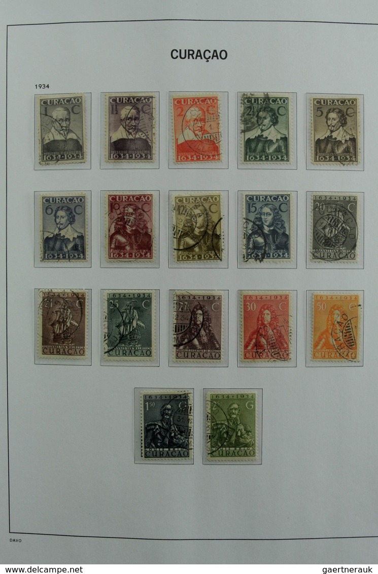 Curacao: 1873-2000: Almost complete, mostly MNH and mint hinged collection Curaçao 1873-2000 in 2 Da