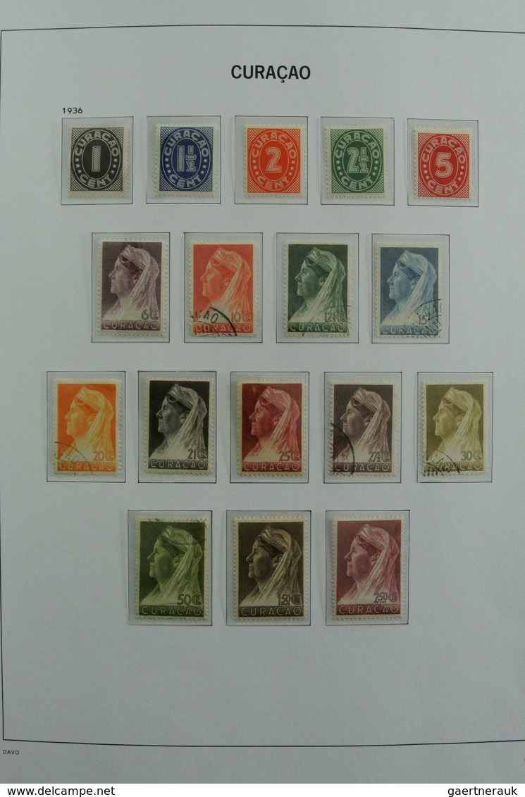 Curacao: 1873-2000: Almost complete, mostly MNH and mint hinged collection Curaçao 1873-2000 in 2 Da