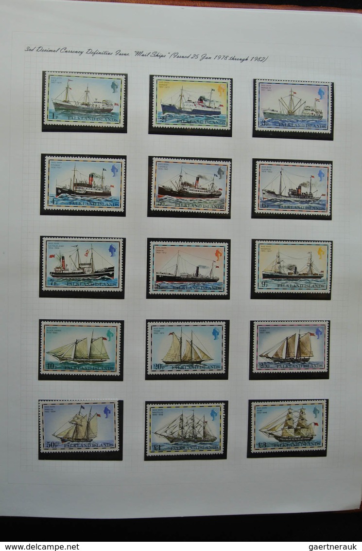 Falklandinseln: 1937-1998: Well filled, mostly MNH (till 1949 hinged) collection Falkland Islands 19