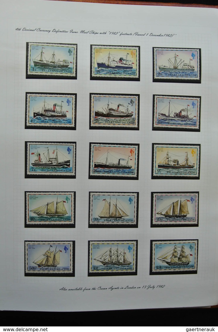 Falklandinseln: 1937-1998: Well filled, mostly MNH (till 1949 hinged) collection Falkland Islands 19