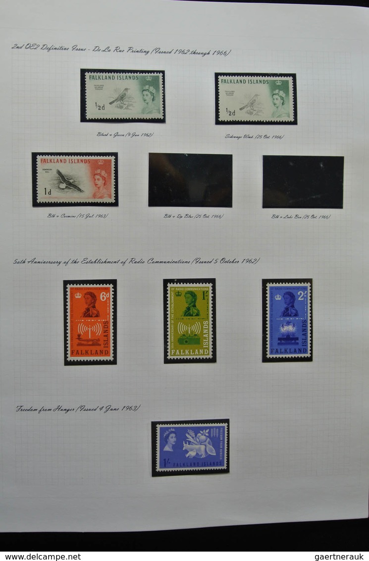 Falklandinseln: 1937-1998: Well filled, mostly MNH (till 1949 hinged) collection Falkland Islands 19