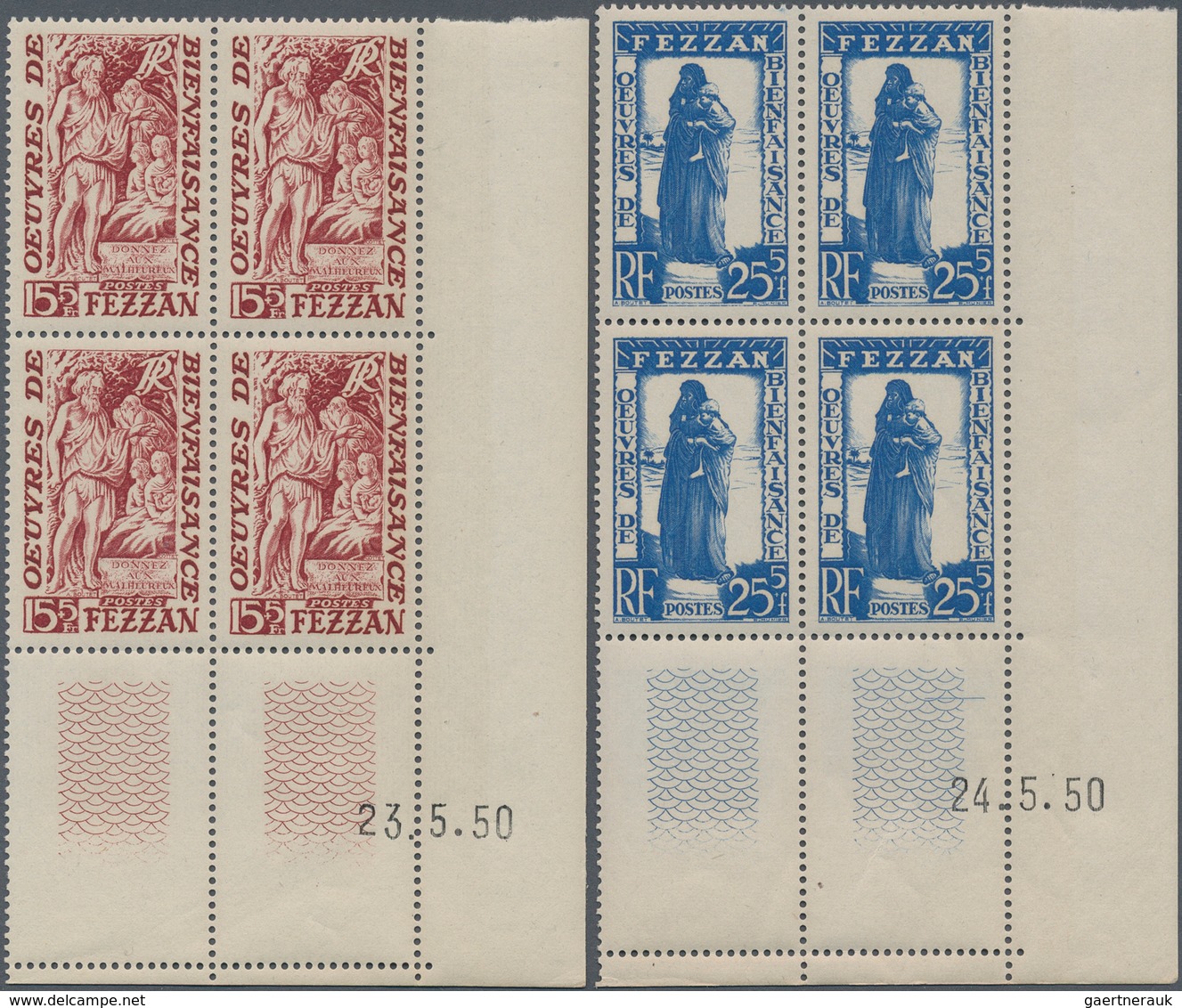 Fezzan: 1946/1951 (ca.), Duplicates On Stockcards Incl. Some Issues In Larger Quantities As 1949 Gen - Covers & Documents