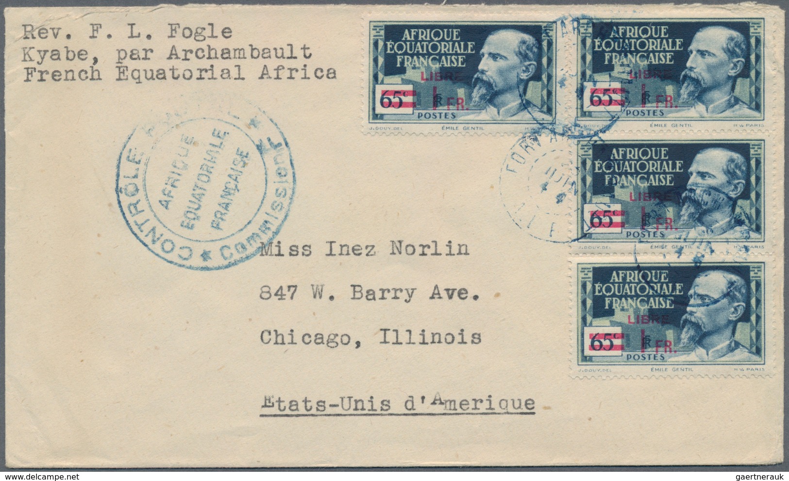 Französisch-Äquatorialafrika: 1936/1961, More Than 100 Covers And Cards With Different Franking Incl - Briefe U. Dokumente