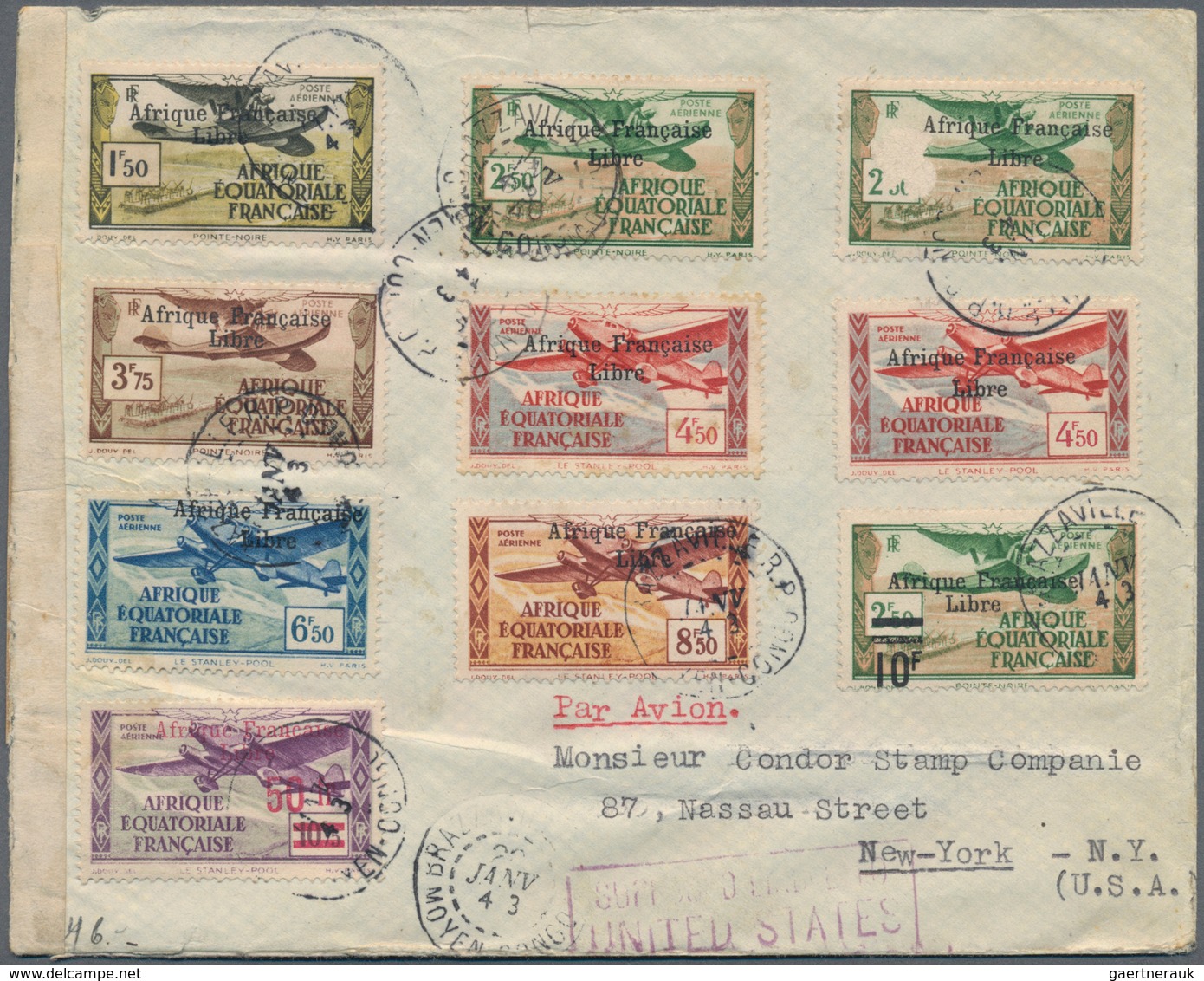 Französisch-Äquatorialafrika: 1936/1961, More Than 100 Covers And Cards With Different Franking Incl - Briefe U. Dokumente