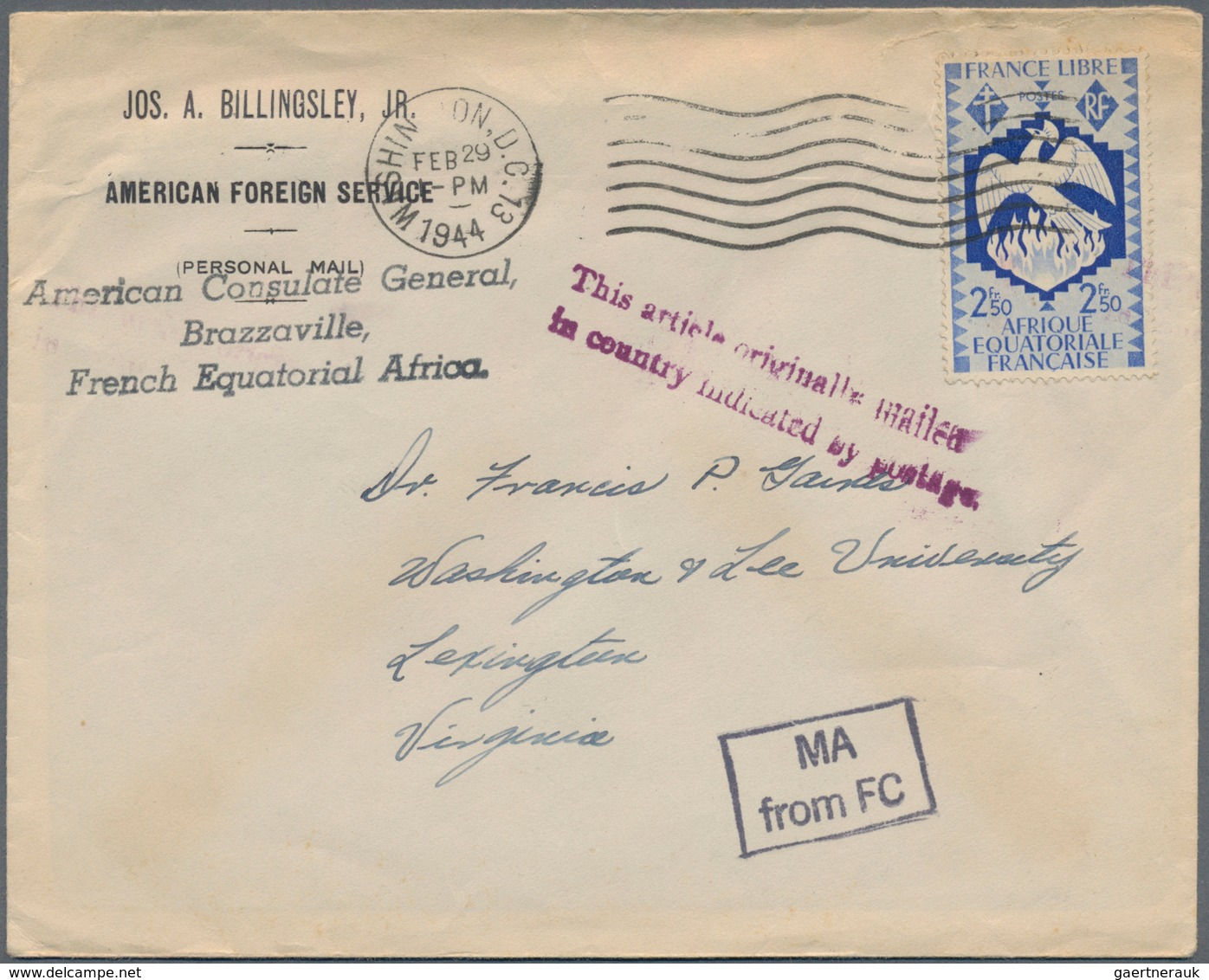 Französisch-Äquatorialafrika: 1936/1961, More Than 100 Covers And Cards With Different Franking Incl - Briefe U. Dokumente