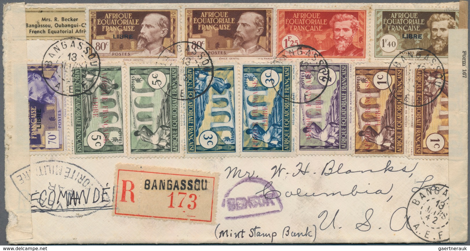 Französisch-Äquatorialafrika: 1936/1961, More Than 100 Covers And Cards With Different Franking Incl - Briefe U. Dokumente