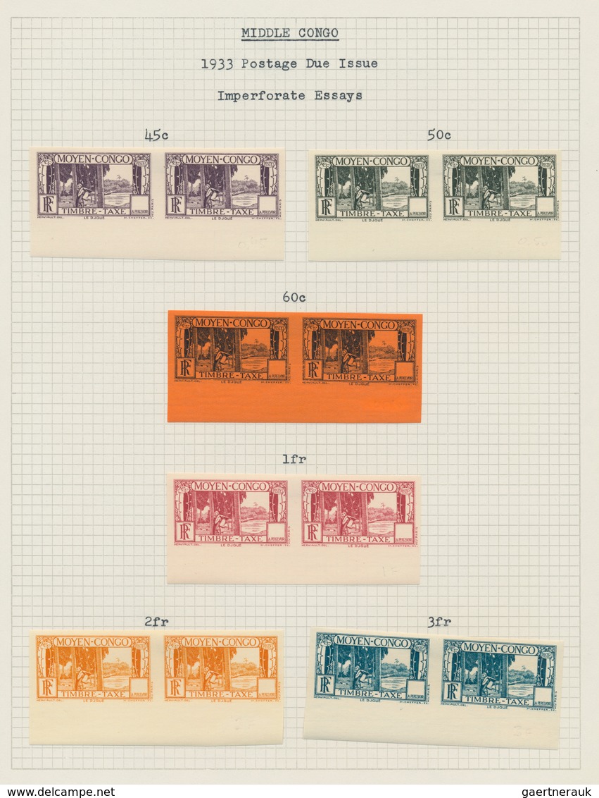 Französisch-Kongo: 1892/1933, Mint An Used Collection On Ten Pages With Better Stamps (for Example D - Gebraucht