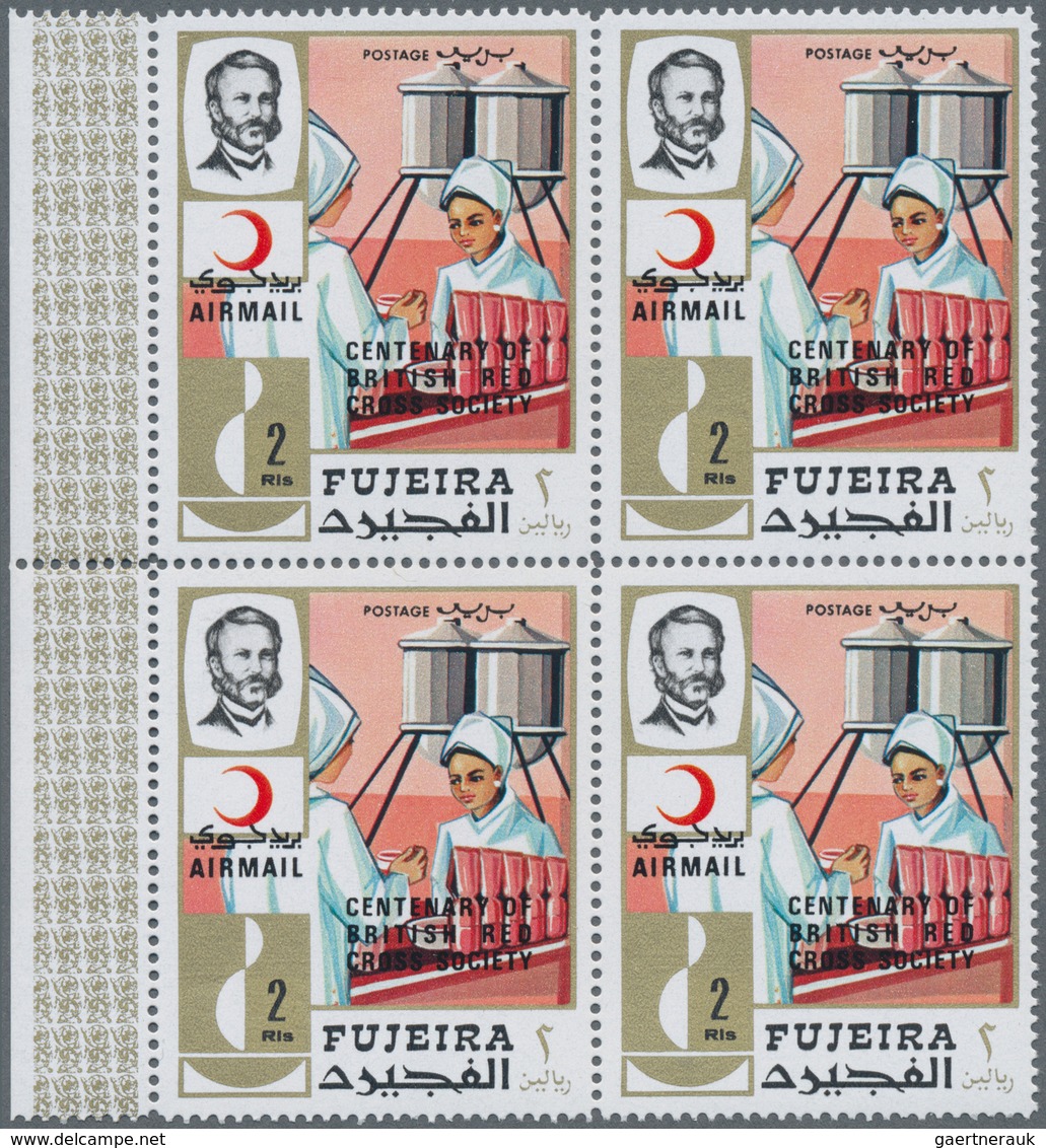 Fudschaira / Fujeira: 1965/1970 (ca.), Accumulation In Large Box With Mostly Complete Sets Many In L - Fujeira