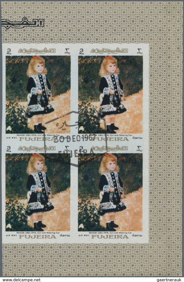 Fudschaira / Fujeira: 1967/1970 (ca.), accumulation in large box with mostly complete sets many in l