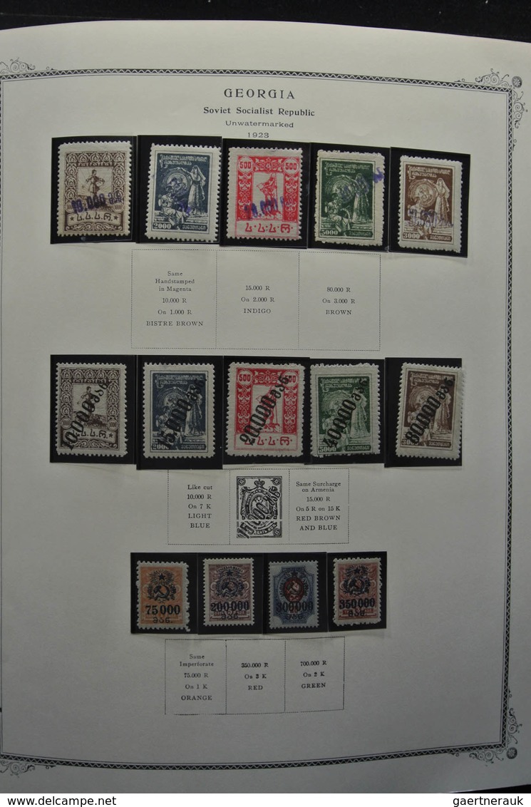 Georgien: 1919-2009: Very Extensive, MNH Collection Georgia 1919-2009 In Scott Album, In Which Unusu - Georgien