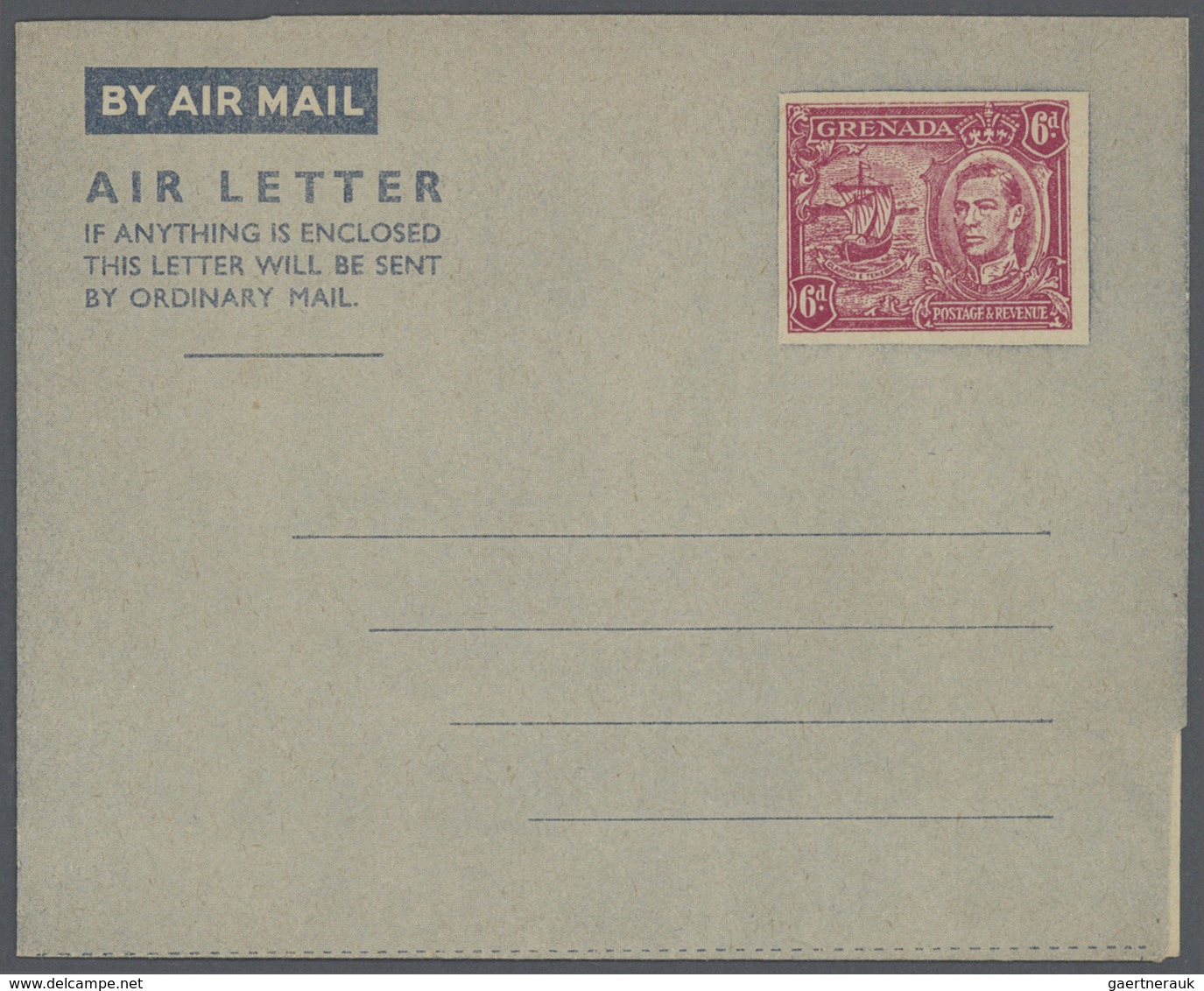 Grenada: 1949/1993 (ca.), Accumulation With About 710 Unused And Used/CTO Airletters And AEROGRAMMES - Grenada (...-1974)