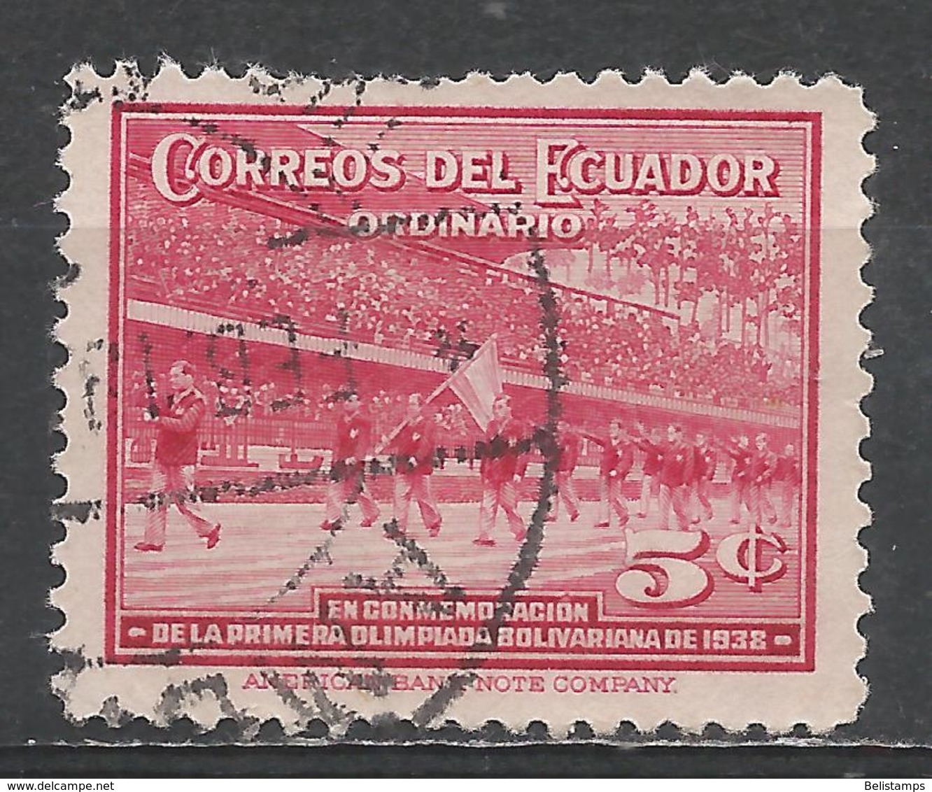 Ecuador 1939. Scott #377 (U) Parade Of Athletes - Equateur