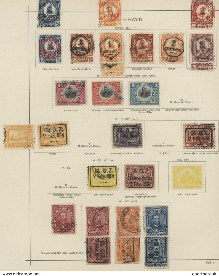 Haiti: 1881/1970 (ca.), Used Collection On Schaubek Pages, Well Collected Throughout From Early Issu - Haiti