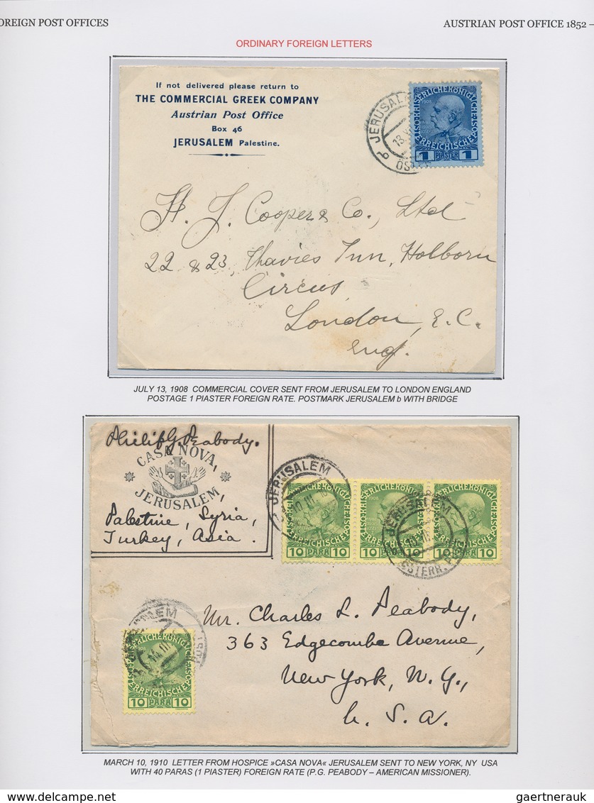 Holyland: 1655-1917, "JERUSALEM OF GOLD" Exhibition Collection on 128 leaves starting with Francisca