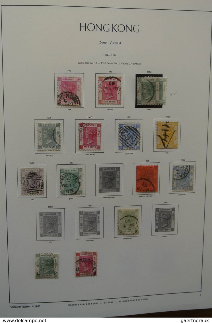 Hongkong: 1882-2002. MNH, Mint Hinged And Used Collection Hong Kong 1882-2002 In 4 Albums. The Empha - Sonstige & Ohne Zuordnung