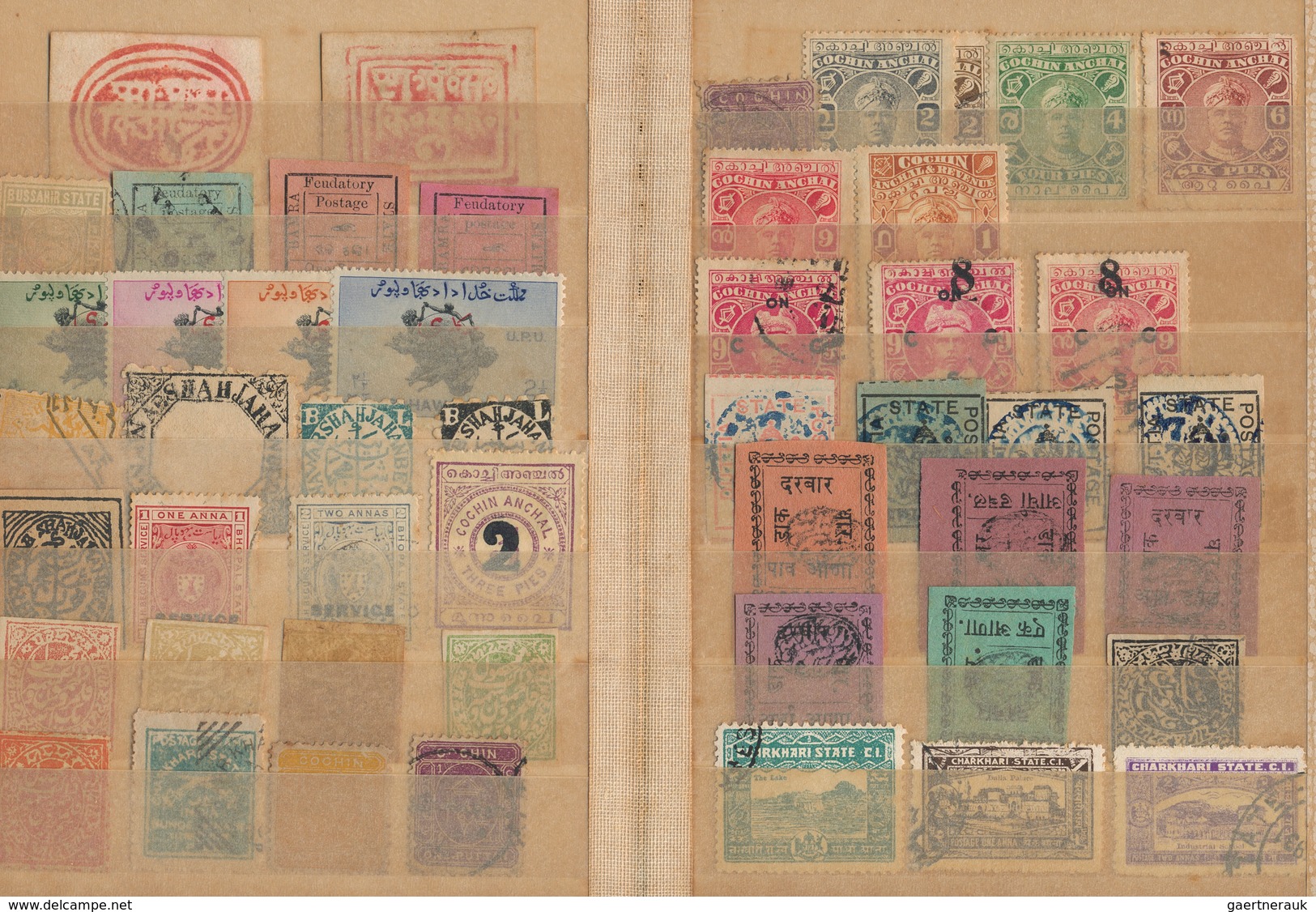Indien: 1854/1949, Accumulation On Old Blanc Pages And In A Small Stockbook With Only Old Material F - 1852 Provinz Von Sind