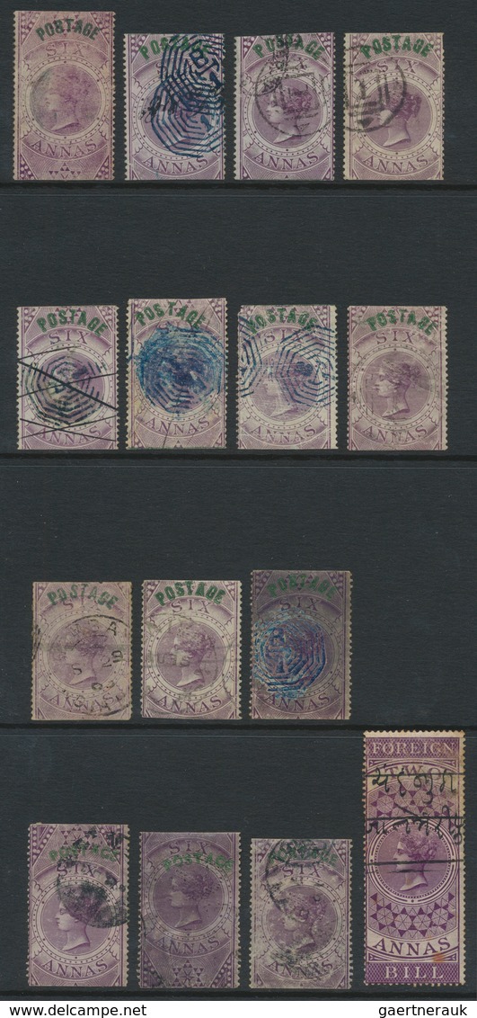 Indien: 1854-1940's Ca.: Mainly Used Collection And Accumulation In Six Albums/folders, From Early L - 1852 Provincia Di Sind