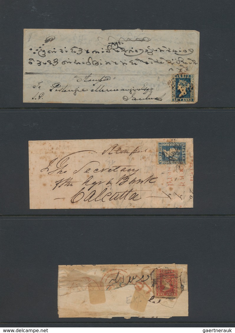 Indien: 1854-1947: Collection Of About 140 Covers, Postcards And Postal Stationery Items, With Three - 1852 Provinz Von Sind