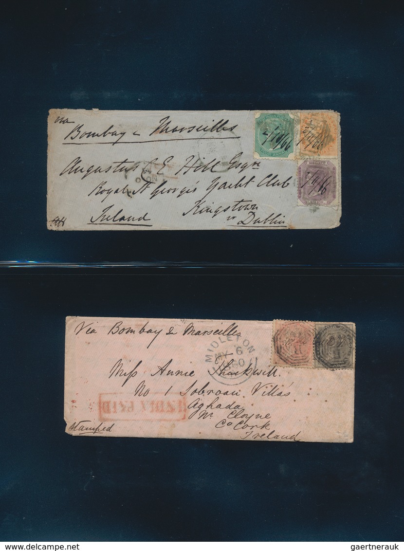 Indien: 1854-1947: Collection Of About 140 Covers, Postcards And Postal Stationery Items, With Three - 1852 Provinz Von Sind