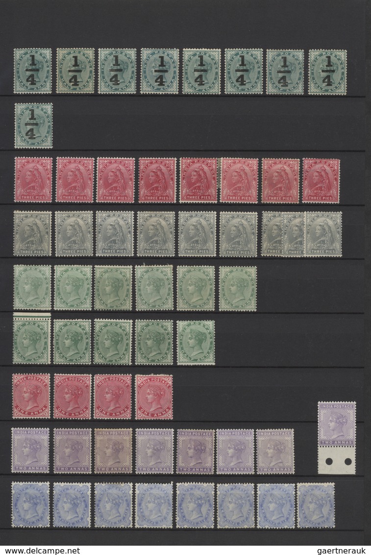 Indien: 1856-1946 MINT collection of British India stamps, including most of the stamps issued, star