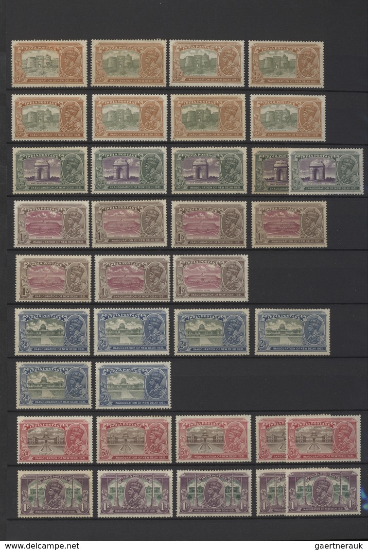 Indien: 1856-1946 MINT collection of British India stamps, including most of the stamps issued, star