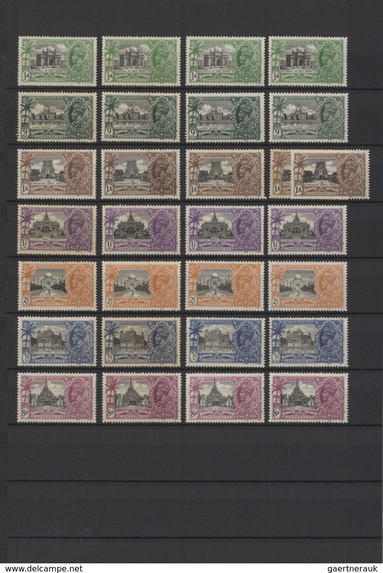 Indien: 1856-1946 MINT collection of British India stamps, including most of the stamps issued, star