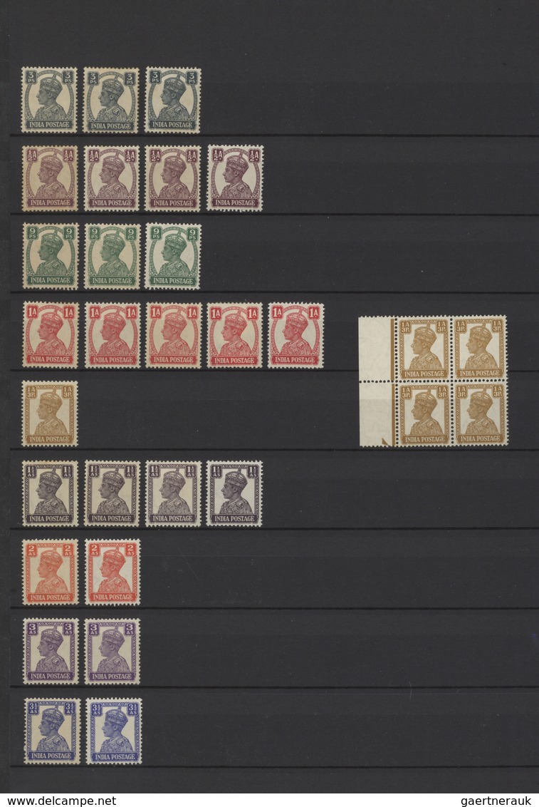 Indien: 1856-1946 MINT collection of British India stamps, including most of the stamps issued, star