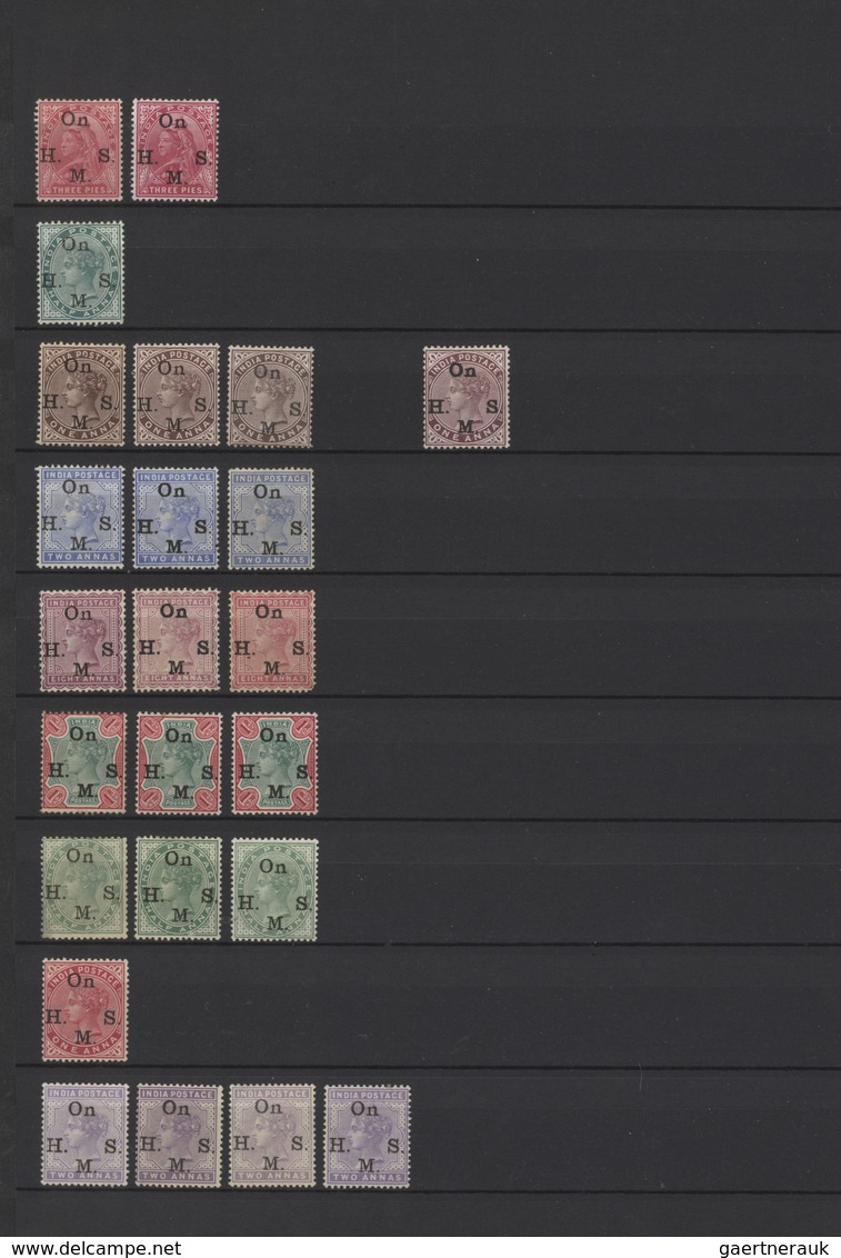 Indien: 1856-1946 MINT collection of British India stamps, including most of the stamps issued, star