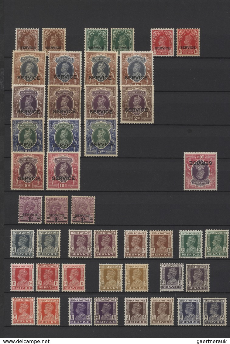 Indien: 1856-1946 MINT collection of British India stamps, including most of the stamps issued, star