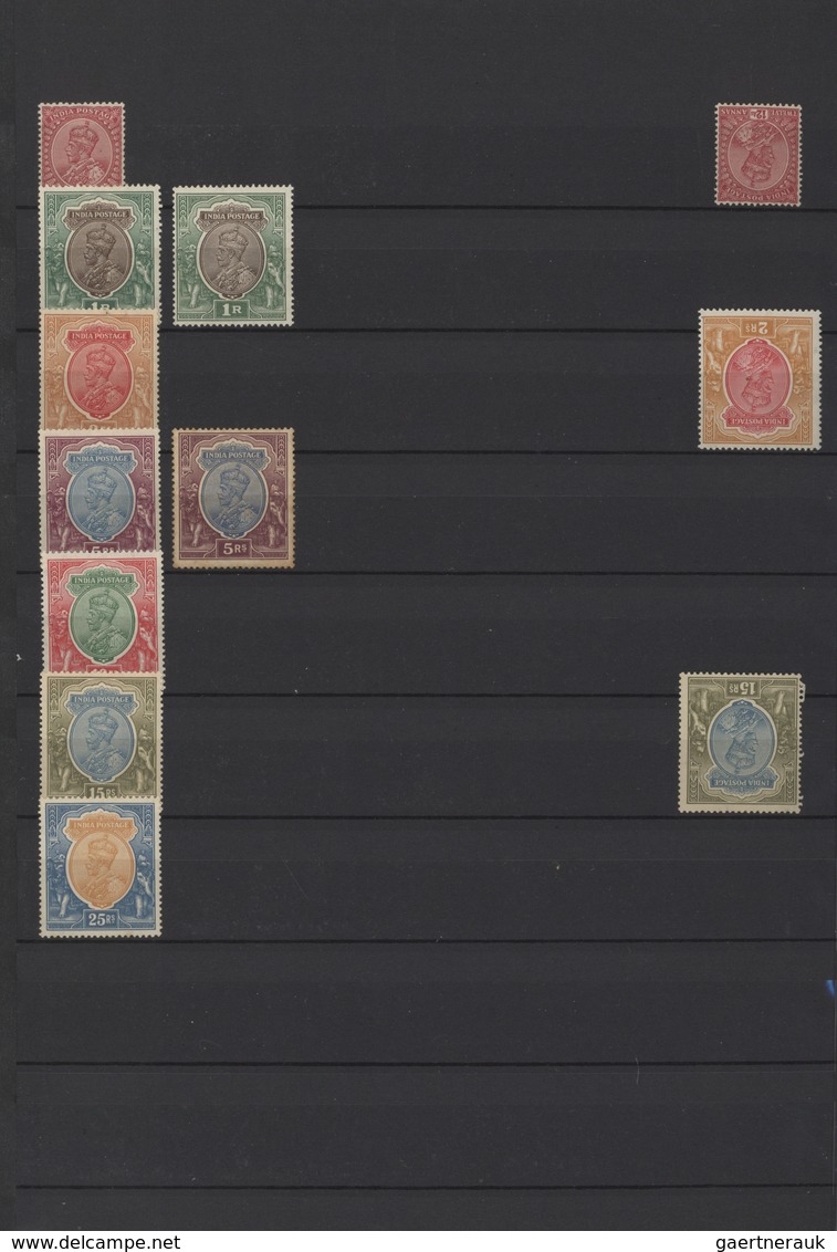 Indien: 1856-1946 MINT collection of British India stamps, including most of the stamps issued, star