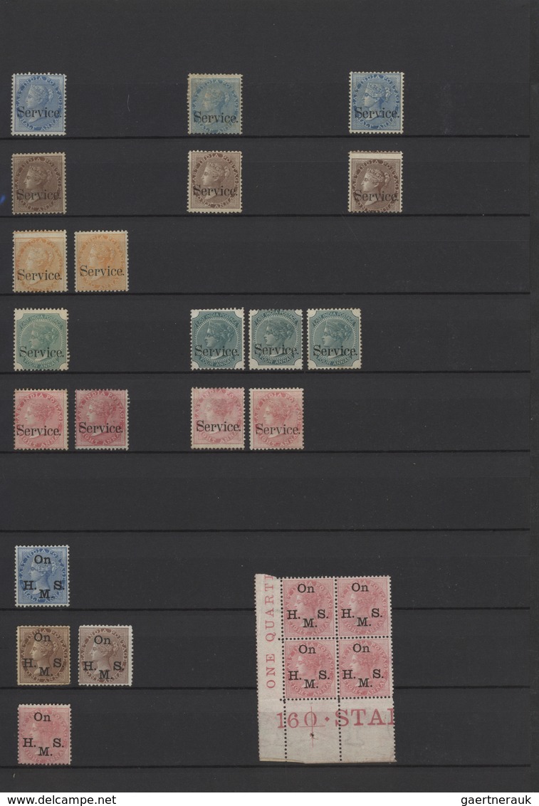 Indien: 1856-1946 MINT collection of British India stamps, including most of the stamps issued, star