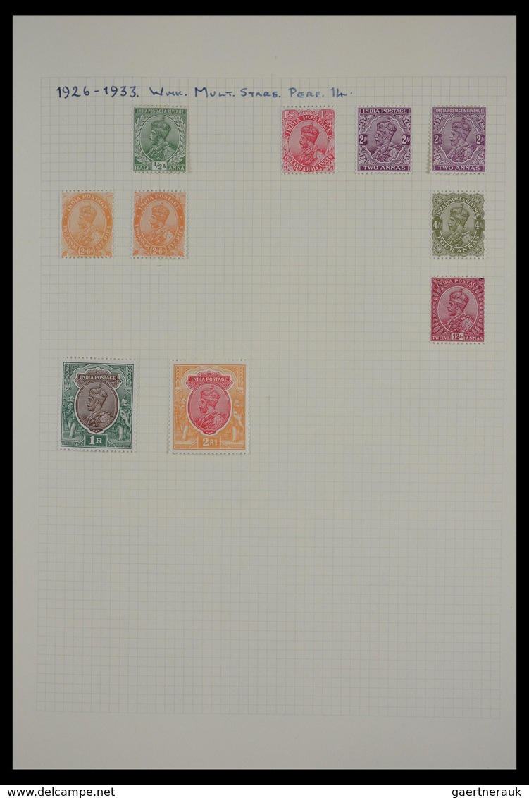 Indien: 1856-1959: Nice mainly used collection including nice classic part, better stamps and sets,