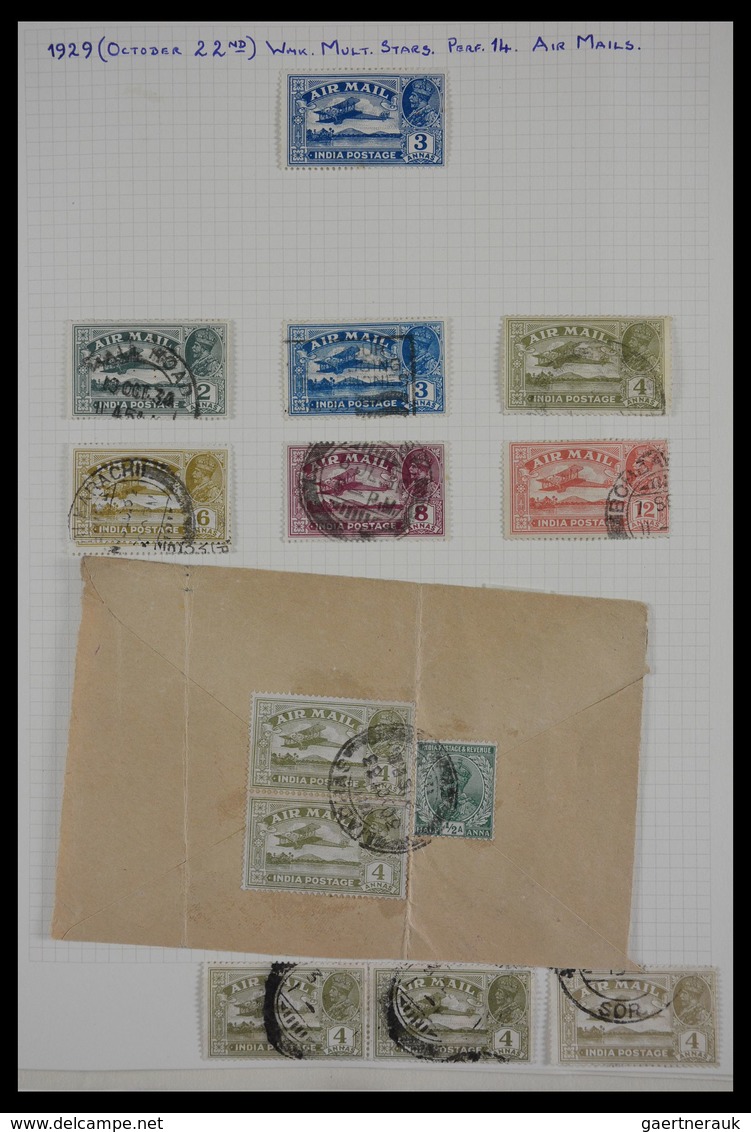 Indien: 1856-1959: Nice mainly used collection including nice classic part, better stamps and sets,