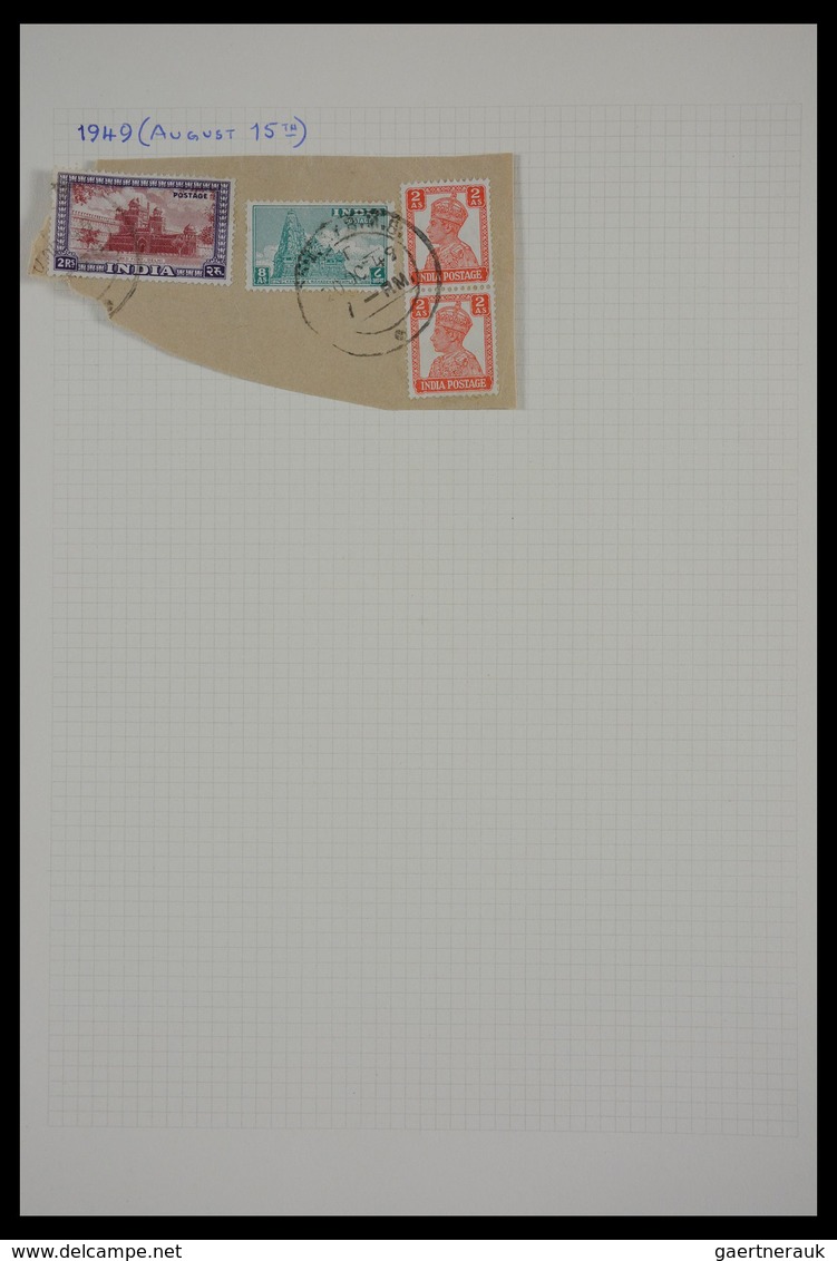 Indien: 1856-1959: Nice mainly used collection including nice classic part, better stamps and sets,