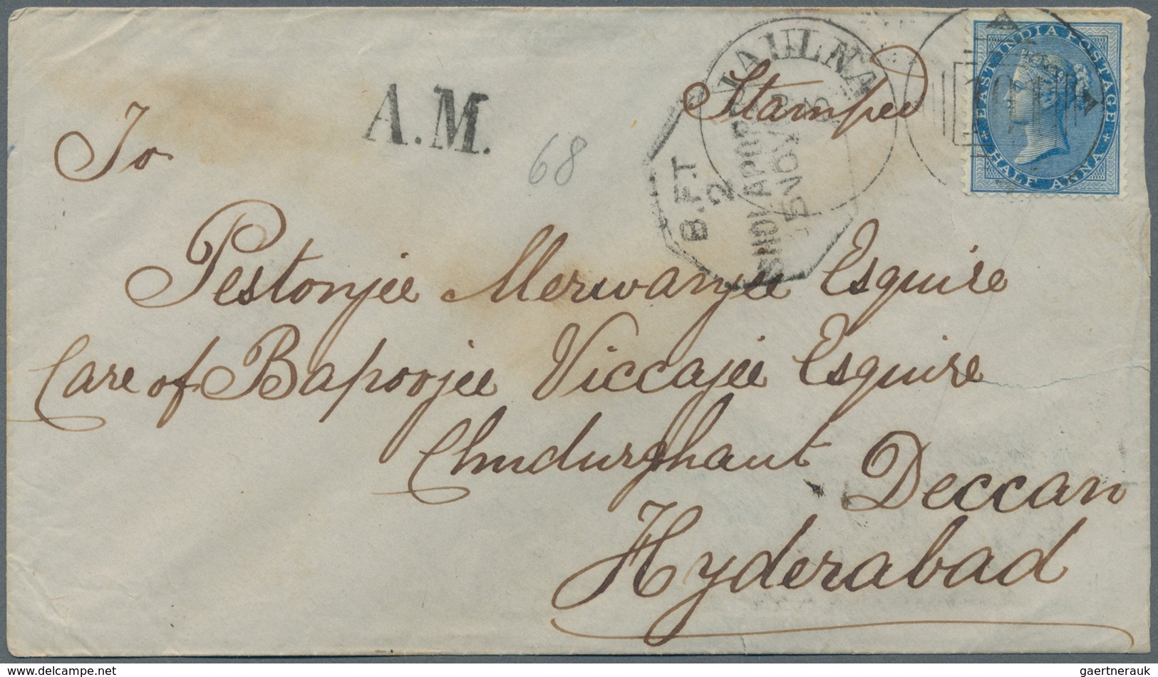 Indien: 1860s/1945, Covers And Used Stationery (70 Inc. 3 Incoming) With A Variety Of Interesting Fe - 1852 Provinz Von Sind