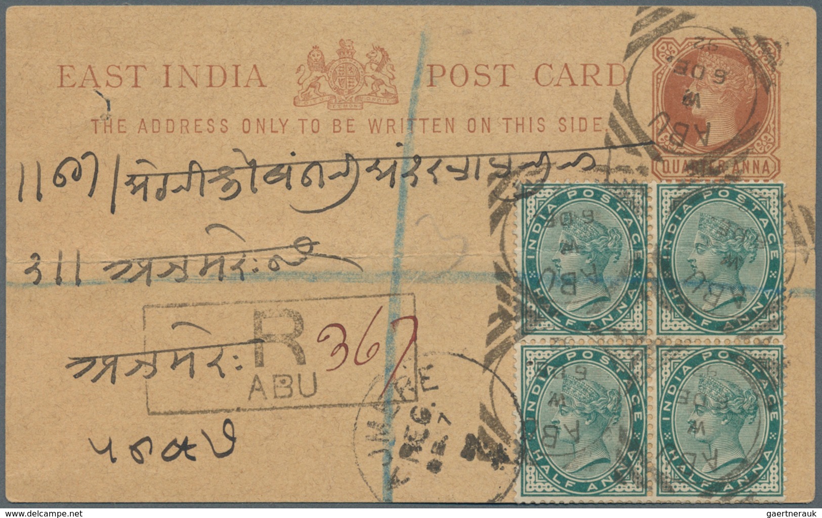 Indien: 1860s/1945, Covers And Used Stationery (70 Inc. 3 Incoming) With A Variety Of Interesting Fe - 1852 Provinz Von Sind