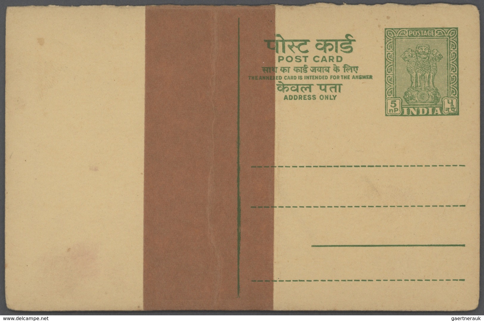 Indien: 1880's/1950's ca.: Accumulation of about 170 covers, postcards and postal stationery from In