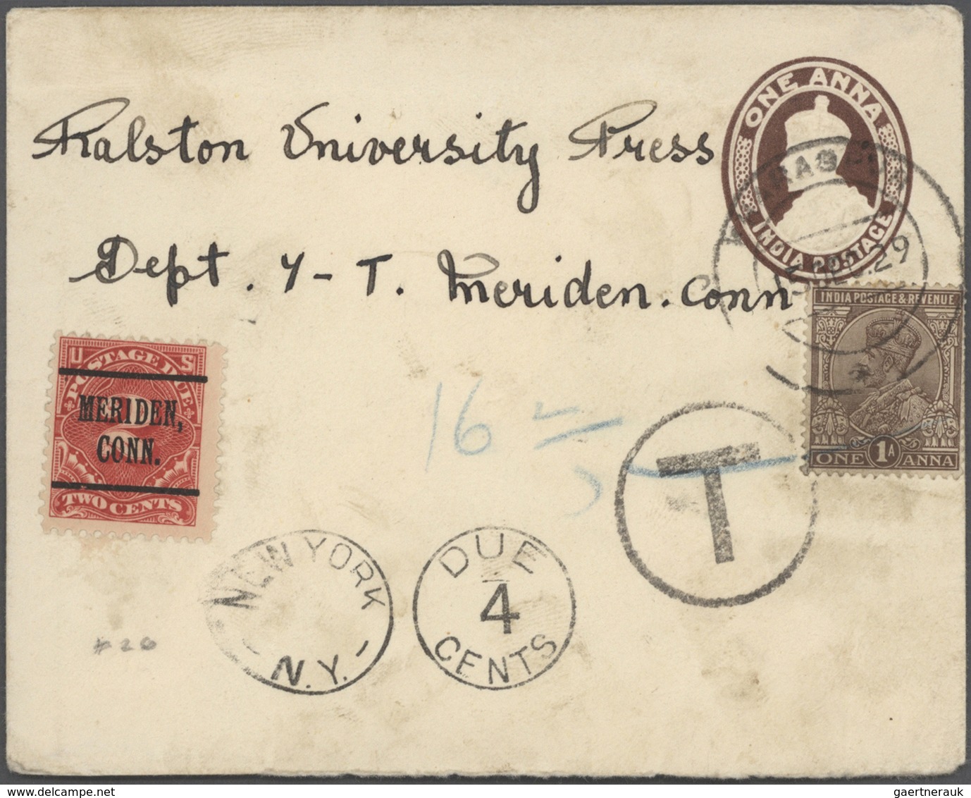 Indien: 1880's-1970's Ca.: About 180 Covers, Postcards And Postal Stationery Items To The U.S.A., Wi - 1852 Sind Province