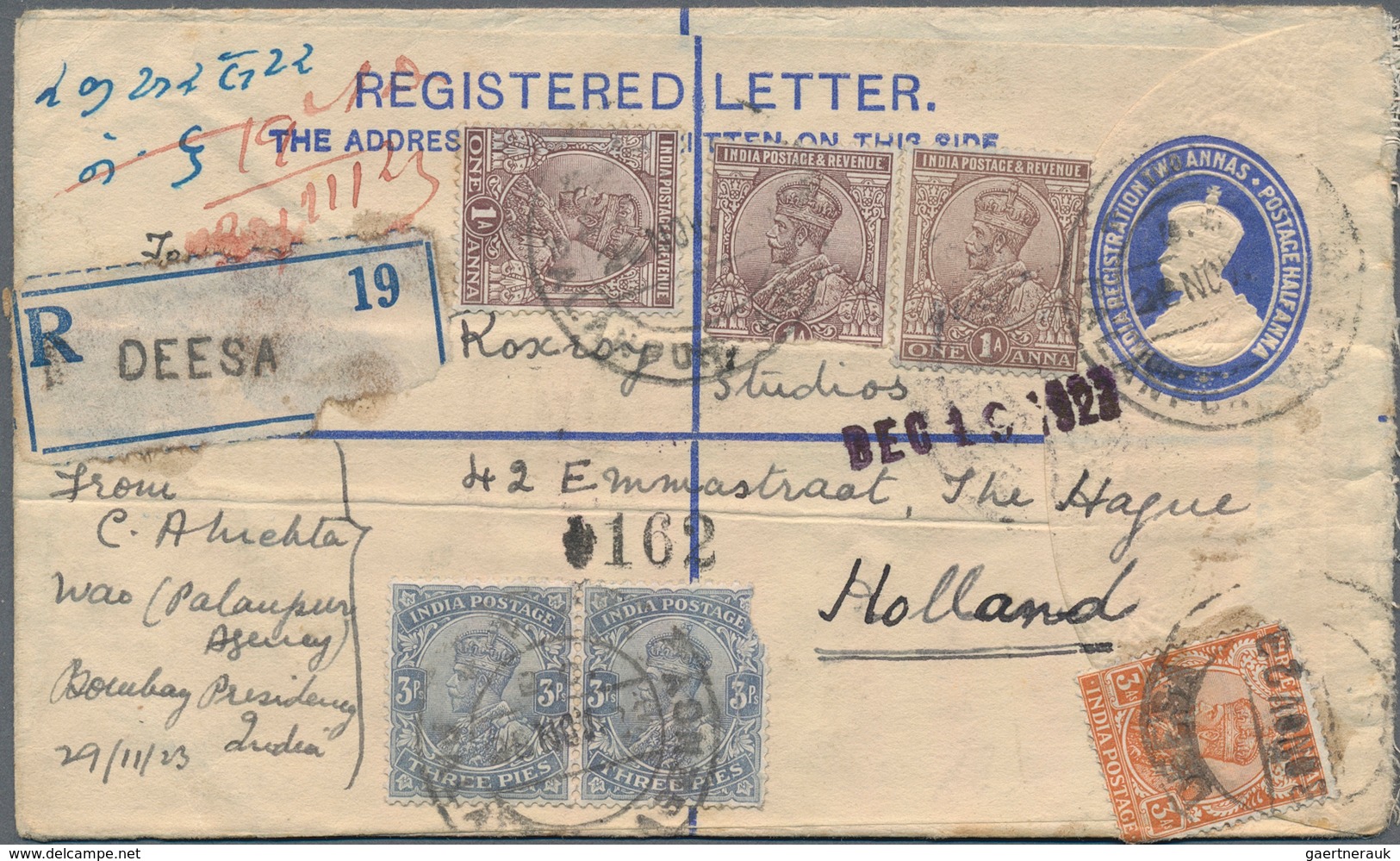 Indien: 1890/1950 (ca.), Holding Of Apprx. 380 Covers/cards/ Stationeries, Showing A Nice Range Of P - 1852 Provinz Von Sind