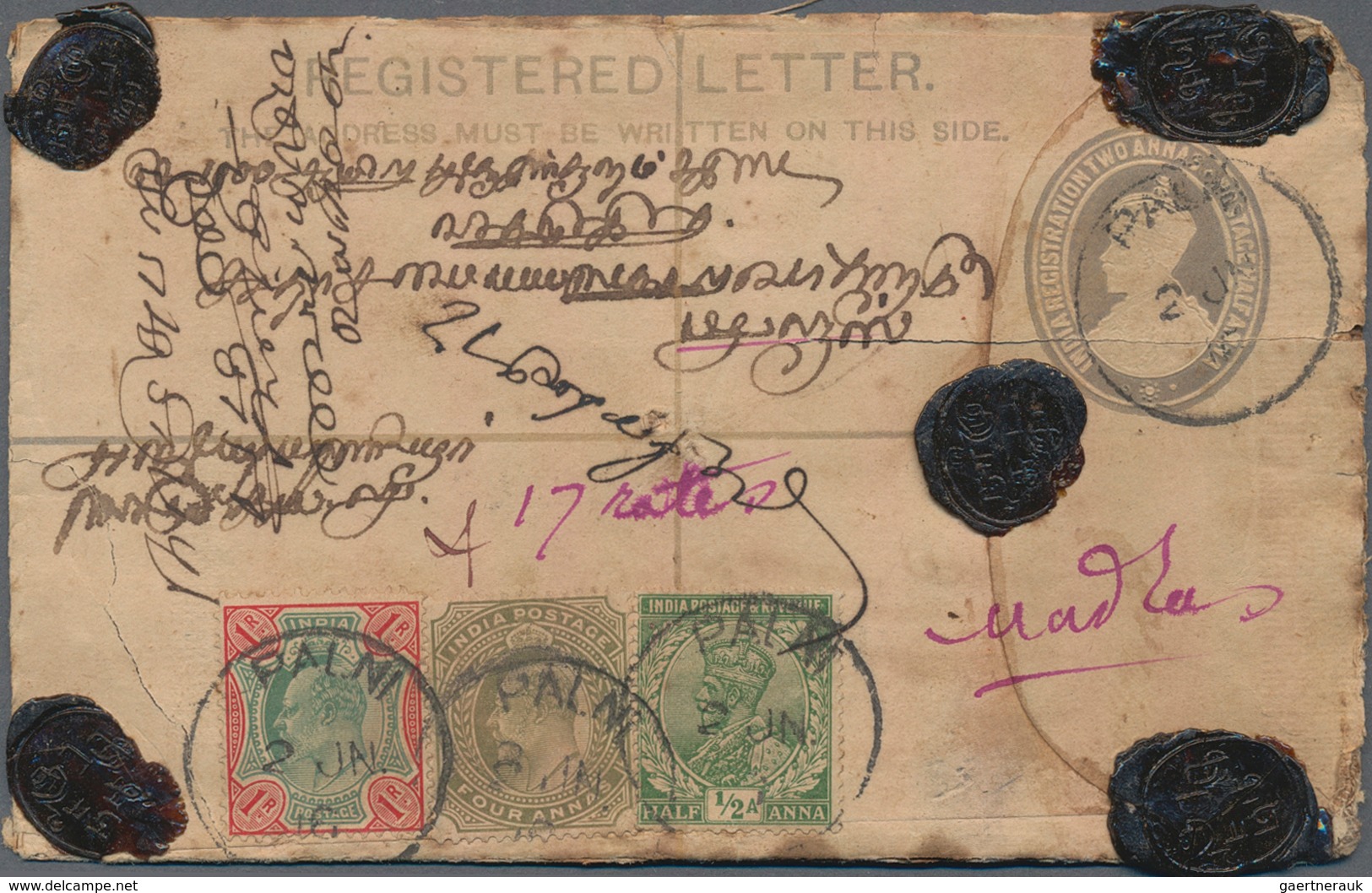 Indien: 1890/1950 (ca.), Holding Of Apprx. 380 Covers/cards/ Stationeries, Showing A Nice Range Of P - 1852 Provinz Von Sind