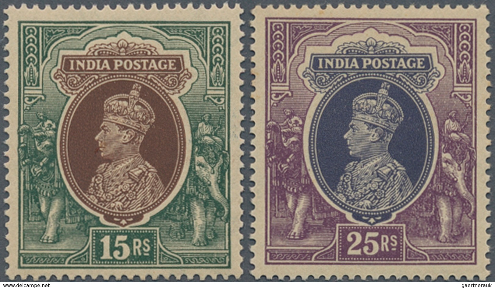 Indien: 1937-46 Complete Mint Collection Of KGVI. Issues, With 1937-40 Definitives Up To 25r. (plus - 1852 Provinz Von Sind