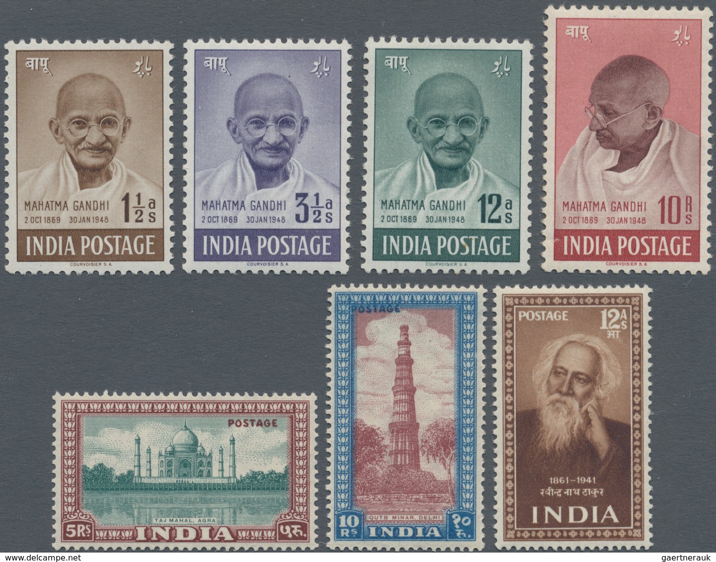 Indien: 1947-2010: Thousands Of Mint And Used Stamps In A Big Stockbook, With Mint Set GANDHI, Some - 1852 Provinz Von Sind