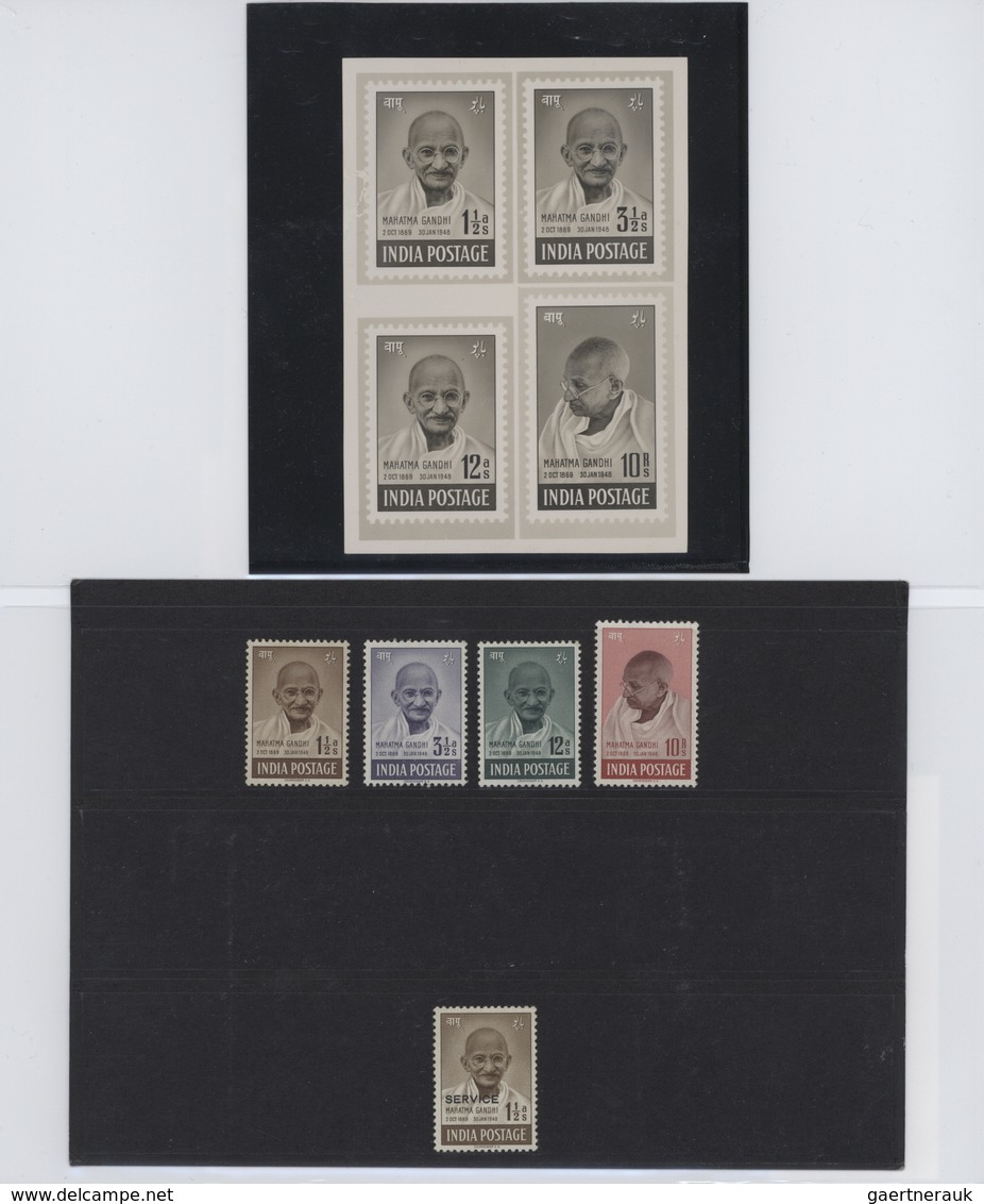 Indien: 1947-modern: "GANDHI & INDEPENDENCE" Specialized Collection Of Stamps, Photographs, Politica - 1852 Sind Province