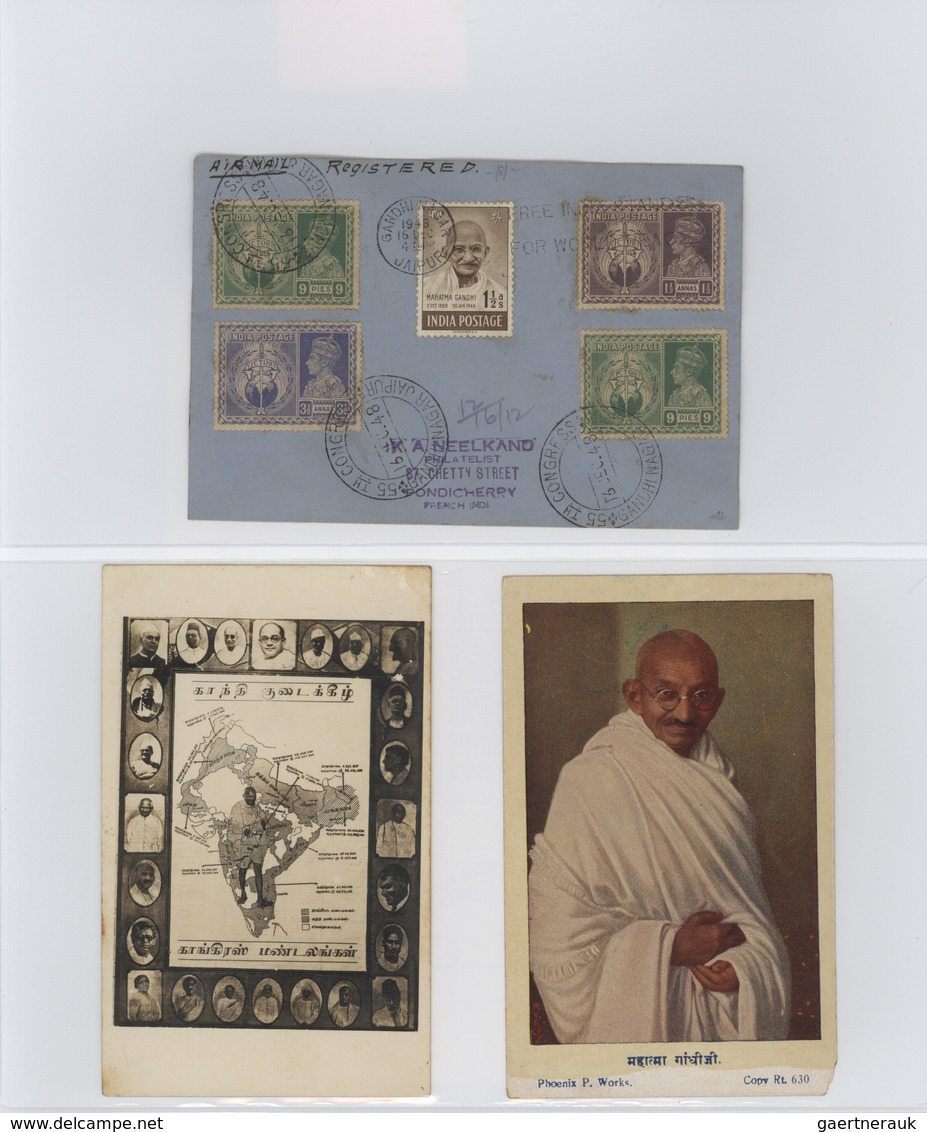 Indien: 1947-modern: "GANDHI & INDEPENDENCE" Specialized Collection Of Stamps, Photographs, Politica - 1852 Provinz Von Sind