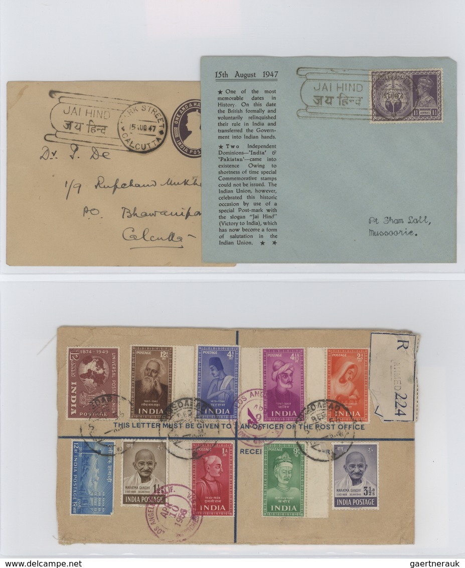 Indien: 1947-modern: "GANDHI & INDEPENDENCE" Specialized Collection Of Stamps, Photographs, Politica - 1852 Provinz Von Sind