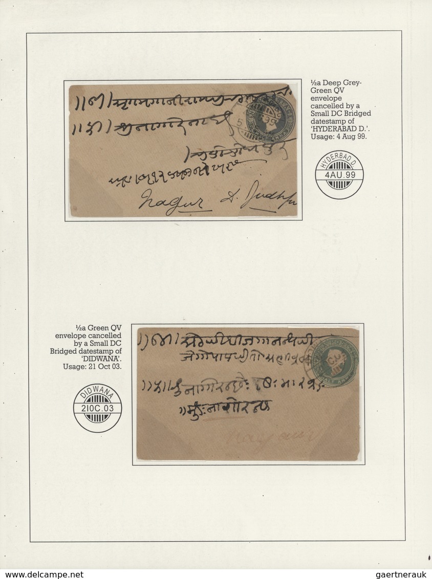 Indien - Stempel: 1860/1900(ca.), Exhibition Collection on "Victoria Postal History of British India